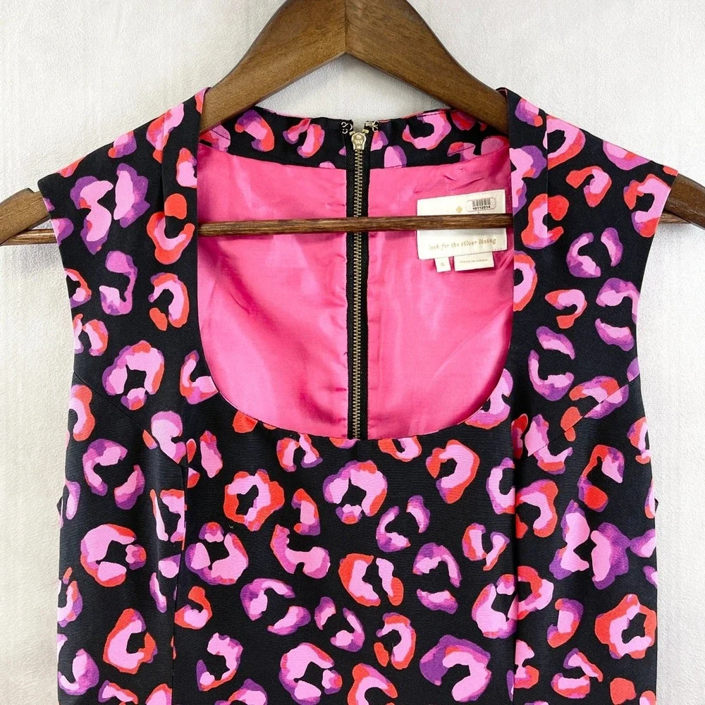 Kate Spade Womens Kimi Dress Size 6 Leopard Fit Flare Preppy Party Going Out